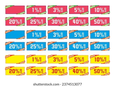 Illustration image of a simple discount coupon