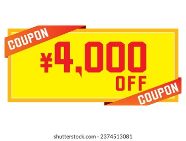 Illustration image of a simple discount coupon