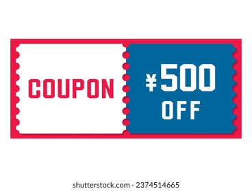Illustration image of a simple discount coupon