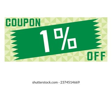 Illustration image of a simple discount coupon