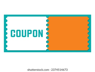 Illustration image of a simple discount coupon