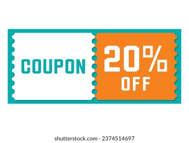 Illustration image of a simple discount coupon