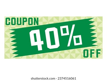 Illustration image of a simple discount coupon