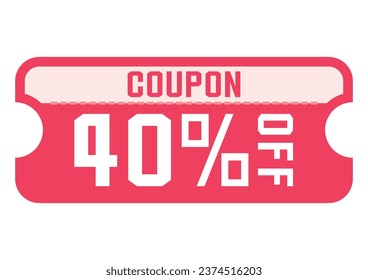 Illustration eines einfachen Rabattcoupons