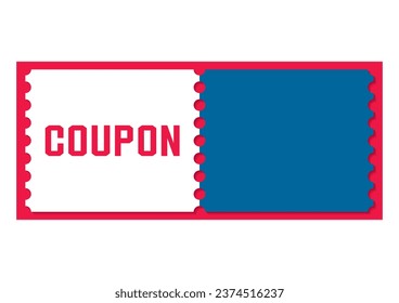 Ilustración de un cupón de descuento simple