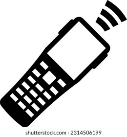 Illustration image of a terminal that reads barcodes, etc.