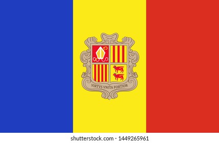 illustration image vector andorra flag