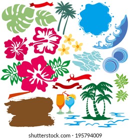 Illustration of the image of water and wave 