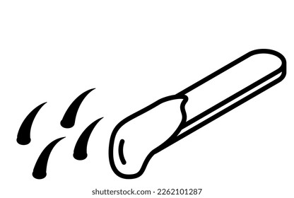 Illustration of image of waxing, hair removal and self-treatment