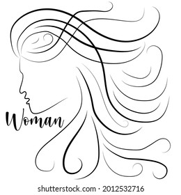 illustration image of woman on white color background. illustration vector