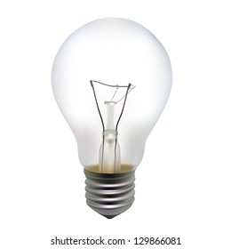 Illustration of a incandescent light bulb