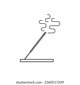 illustration of incense, Incense is used for religious ceremonies, aromatherapy, and meditation.