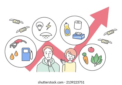 illustration of increasing price of everything