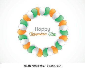 illustration of independence day in India celebration on August 15