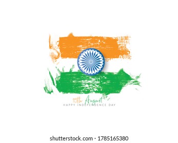 illustration of independence day in India celebration on August 15. vector design elements of the national day. 