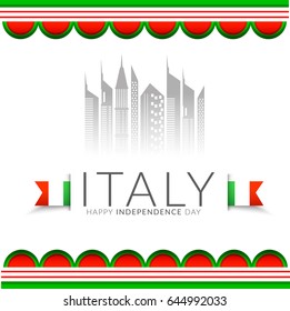 Illustration Of Independence Day Of Italy.