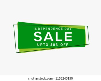 Illustration Of Independence Day Pakistan Sale Background.