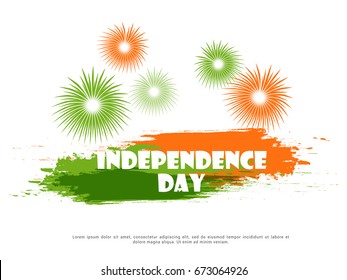 Illustration Of Independence Day Poster Or Banner Background.