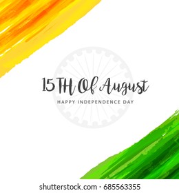 Illustration Of Independence Day Poster Or Banner Background.