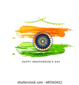 Illustration Of Independence Day Poster Or Banner Background.