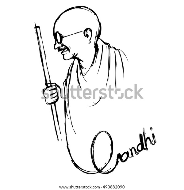 10 月2 日甘地贾安蒂印度背景插图库存矢量图 免版税