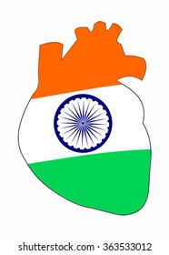 illustration of India day.