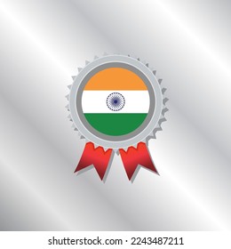 Ilustración de la plantilla de la bandera de la India