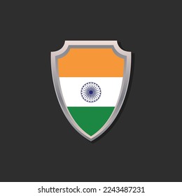 Illustration of India flag Template