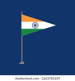 Illustration of India flag Template