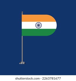 Ilustración de la plantilla de la bandera de la India