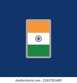 Illustration des indischen Flaggenmusters
