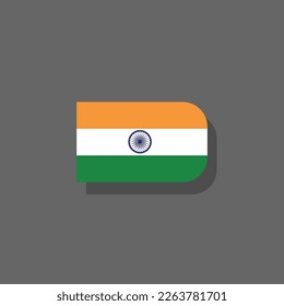 Illustration of India flag Template