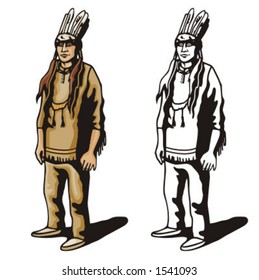 Ilustración de un indio.