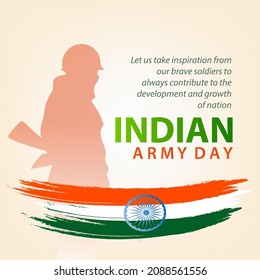 Illustration Of Indian Army Solder Nation Hero Indian Army Day Background.