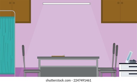 Illustration of Indian clinic interior vector