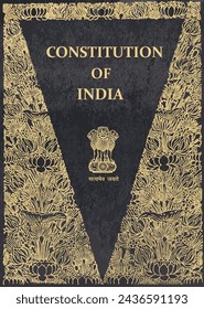  Illustration of Indian Constitution book