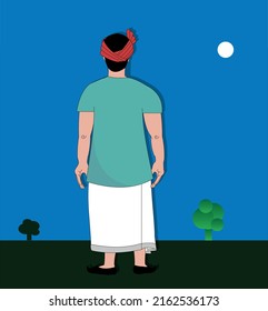 Illustration of an Indian Farmer