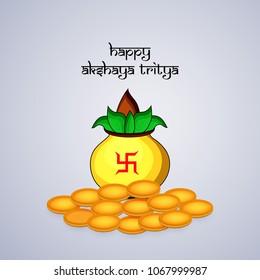 illustration of Indian Hindu festival Akshaya Tritiya Background 