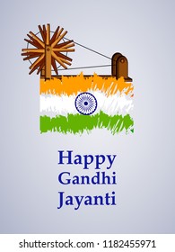 Illustration of Indian Holiday Gandhi Jayanti background