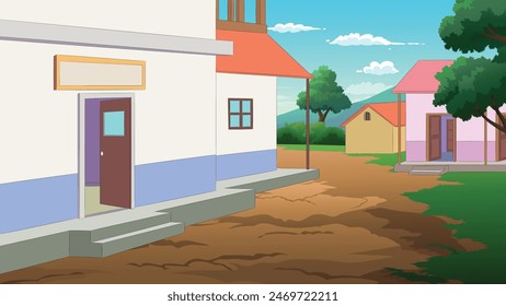 Illustration of an indian hospital vector art