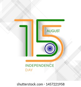 Illustration of Indian Independence day,15 August. - Shutterstock ID 1457221958