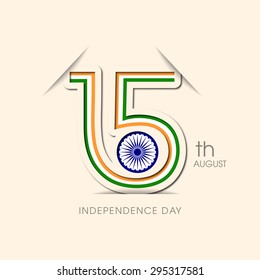 Illustration of Indian Independence day,15 August. - Shutterstock ID 295317581