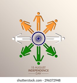 Illustration of Indian Independence day,15 August.