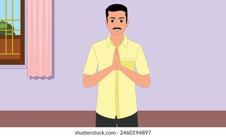 Illustration of Indian Man Vector Art