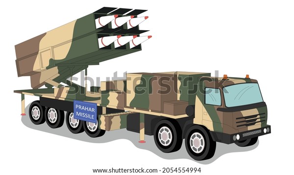 Illustration of Indian\
Missile Truck\
vector