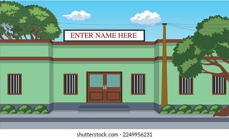 Illustration of Indian Office Building vector art