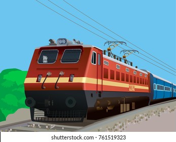 Illustration of Indian Rail