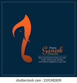 Illustration of Indian Religious Festival Ganesh Chaturthi music concept