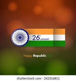 Illustration of Indian republic day,26 January. 