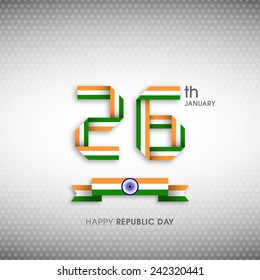 Illustration of Indian republic day,26 January. 